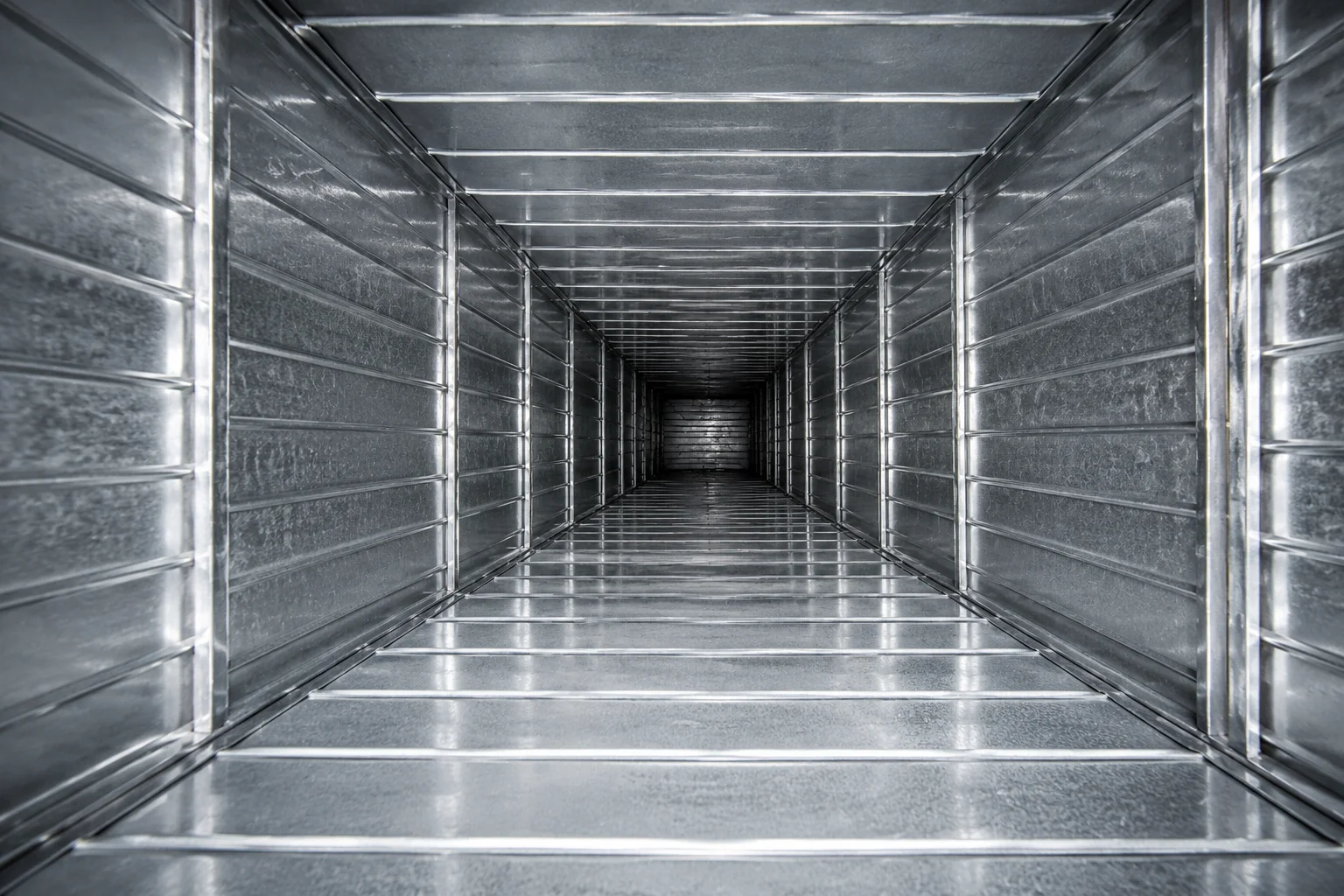 Return duct after cleaning — Madison job